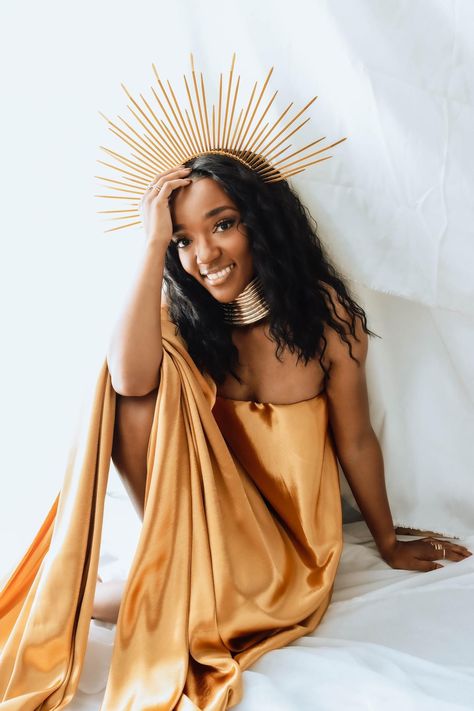 Greek Goddess Hairstyles Black Women, Black Goddess Photoshoot, Goddess Photoshoot Ideas, Goddess Retreat, Goddess Shoot, Zodiac Hair, Queen Photoshoot, Greek Goddess Hairstyles, Goddess Photoshoot