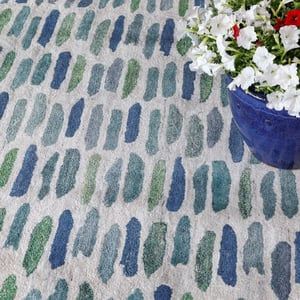 Blue Outdoor Rugs - Indoor/Outdoor Area Rugs | Rugs Direct Versatile Weave, Blue Outdoor Rug, Nautical Rugs, Abstract Motifs, Coastal Area Rugs, Abstract Area Rug, Coastal Rugs, Rug Size Guide, Rug Direct