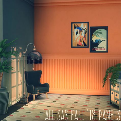 ALLISAS FALL ‘18 SOLID PANEL WALLS IN IMAGE SPECTRA – by amoebae Another recolour of these wonderful solid panels by @allisas, this time in 48 Image Spectra colours.  DOWNLOAD [simfileshare; no adfly] With thanks to @allisas for the wall texture, and to @kaydandthesims for the palette. You can find my other recolour of this wall here. TOU: share and share alike; no ad links ever. Sims 4 Cc Wall Paneling, Sims 4 Maxis Match Walls, Ts4 Cc Wall Paint, Sims 4 Panel Wall, Sims 4 Wall Decor Cc Maxis Match, Ts4 Wall Cc, Wall Cc Sims 4, Sims 4 Wallpaper Cc Maxis Match, Sims 4 Cc Recolor