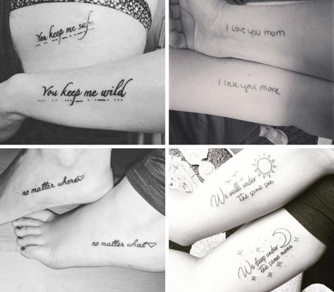 132 Thoughtful Mother Daughter Tattoos To Embrace Your Bond Mom Daughter Quote Tattoos, Mother Daughter Strength Tattoos, Sentimental Mother Daughter Tattoos, Mom And Daughter Spine Tattoos, Mother And Daughter Quotes Tattoos, Mother Daughter Saying Tattoos, Mother Daughter Faith Tattoos, Mom And Daughter Word Tattoos, Mother Daughter Scripture Tattoos