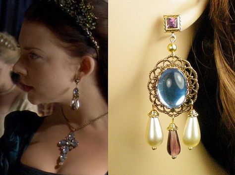 FINAL QUANTITY Anne Boleyn Light Sapphire Amethyst by tudorshoppe Bridgerton Shoes, Ann Boleyn, Anne Boleyn The Tudors, Mary Boleyn, Aemma Arryn, Tudor Queen, Wives Of Henry Viii, Period Jewelry, Medieval Aesthetic