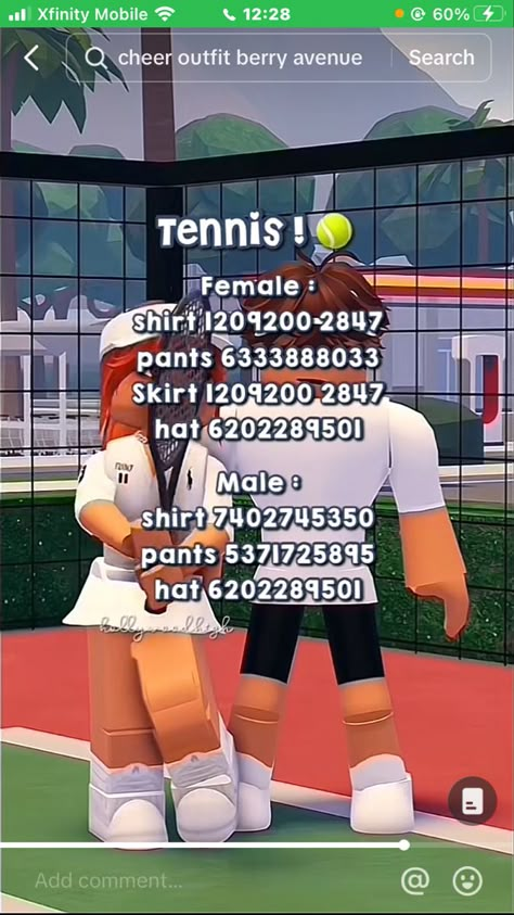 Berry Avenue Codes Tennis Outfit, Tennis Codes Berry Ave, Berry Avenue Codes Tennis, Berry Ave Sport Codes, Berry Avenue Football Codes, Netball Outfits, Private School Uniforms, Tennis Uniforms, School Cheerleading