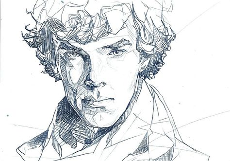 #sherlockfanart Sherlock Drawing, Sherlock Art, 얼굴 드로잉, Sherlock Fanart, Creation Art, Picture Illustration, Sketch Inspiration, Sherlock Bbc, Sherlock Holmes