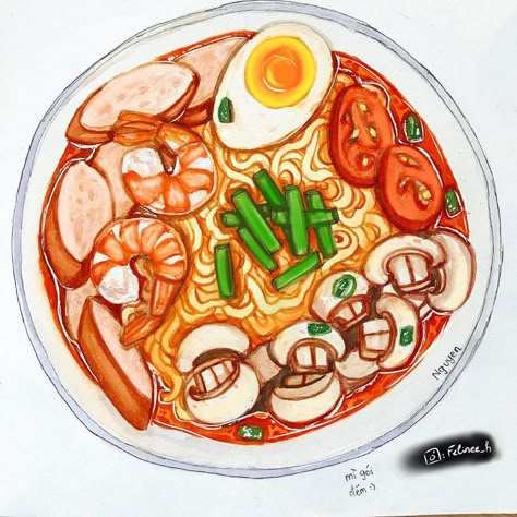 Japanese Food Illustration, Food Art Painting, Food Artwork, Food Illustration Art, Duck Recipes, Cute Food Drawings, Cute Food Art, Food Painting, Food Concept