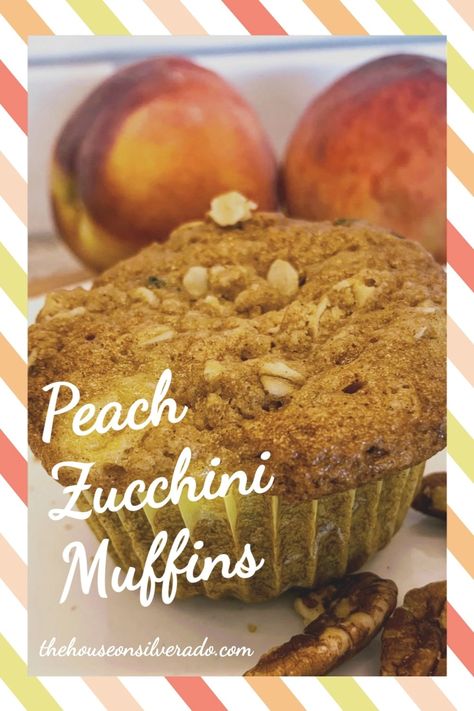 Peach Zucchini Muffins, Fresh Strawberry Desserts, Peach Scones, Nectarine Recipes, Fresh Peach Recipes, Peach Muffins, Zucchini Plants, Sweet Muffin, Blueberry Bread