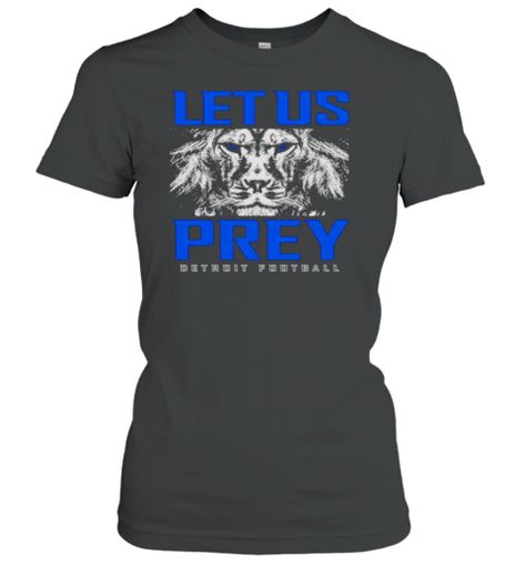 Detroit Lions Let Us Prey Women's T-Shirt Lions Pride, Lion Pride, Tropical Blue, Detroit Lions, Racerback Tank Top, Lion, Colorful Shirts, Nfl, T Shirts For Women