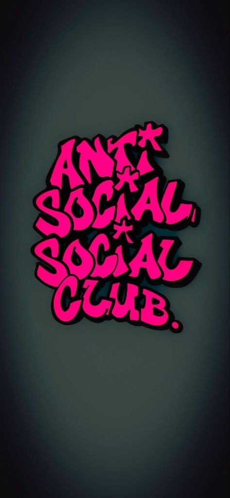 Anti Social, Social Club, Graffiti, Wallpapers, The World, Wall, Pink, Black