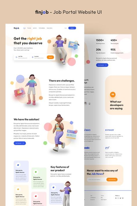 Web Design Inspiration Layout, Job Portal Website, Creative Agency Website, College Website, Portal Website, Simple Web Design, Android App Design, Agency Website Design, Job Website