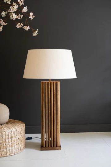 Wooden table lamps