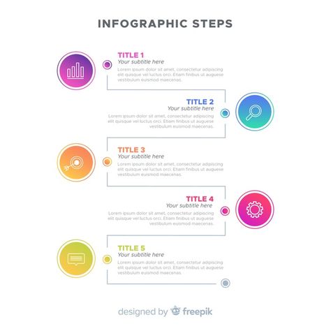 4 Steps Infographic, Steps Infographic Design, Gradient Infographic, Infographic Steps, Step Infographic, Ppt Ideas, Roadmap Infographic, Infographic Ideas, Project Timeline Template