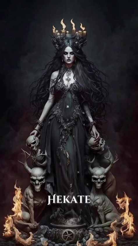 Goddess Of Destruction, God Of The Underworld, Peace And Healing, Goddess Magick, Were Pregnant, Hecate Goddess, Chinese Buddhism, Warrior Goddess, Power Of Women