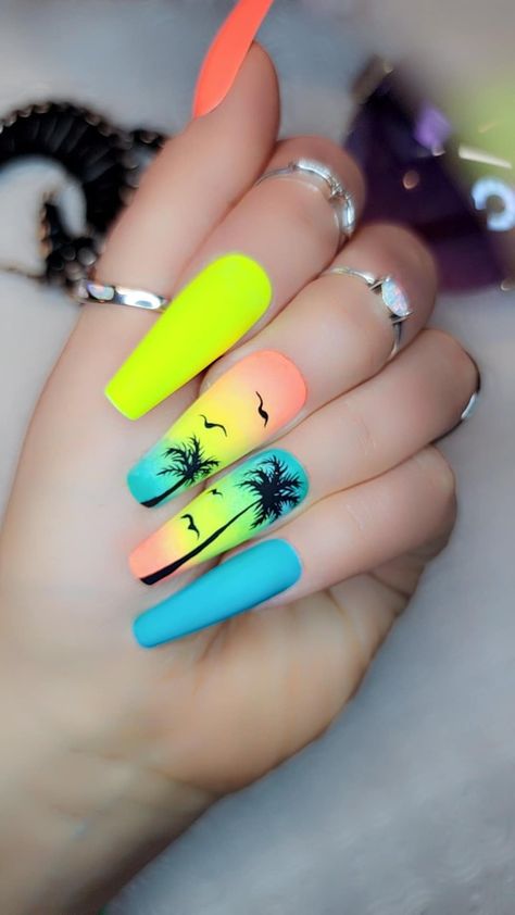 This Acrylic & Press On Nails item by MatteAndShineNails has 43 favorites from Etsy shoppers. Ships from Kearney, NE. Listed on May 7, 2024 Cruising Nails Designs, Sea World Nails, Tropical Nails Almond, Gel Nails For Vacation, Neon Tropical Nails, Funky Summer Acrylic Nails, Island Nails Tropical Simple, Hawian Nails Designs, Hot Vacation Nails