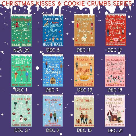 POV: You want a no-spice, ✨short✨ Christmas romance to read to keep you holly and jolly in front of your Christmas tree while you sip on hot cocoa! Guess what? Here are TWELVE! 🤶 Call me Mrs. Claus. Starting Nov 29 (that’s only 10 days from now!) a brand new Christmas romance releases every couple of days, bringing you all the swoony kisses and Christmas cheer! (And a new cookie recipe with each book!) Check out the series immersive reading kit—complete with a Christmas playlist (grab ... Christmas Romance Books, Christmas Library, To Be Read List, Christmas Kisses, Christmas Kiss, Kiss Cookies, Christmas Romance, Cocoa Cookies, Summer Books