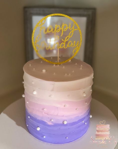 Happy Birthday Frame, Ombre Cake, Birthday Frames, Purple Ombre, Happy Birthday, Birthday Cake, Baking, Purple, Cake