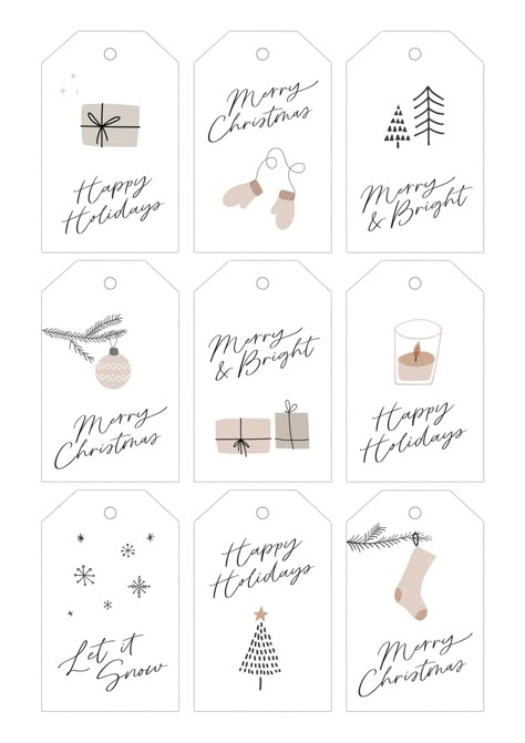 Templates Free Christmas Tags, Free Christmas Tags Printable, Christmas Gift Tags Free, Christmas Teaching, Christmas Tags Printable, Free Printable Tags, Merry Christmas Happy Holidays, Christmas Stationery, Christmas Labels