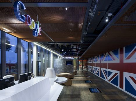 Google Super HQ by PENSON Minimalist Office Design, Google Headquarters, Google Office, Covent Garden London, Creative Office, Minimalist Office, Cool Office, New London, Covent Garden