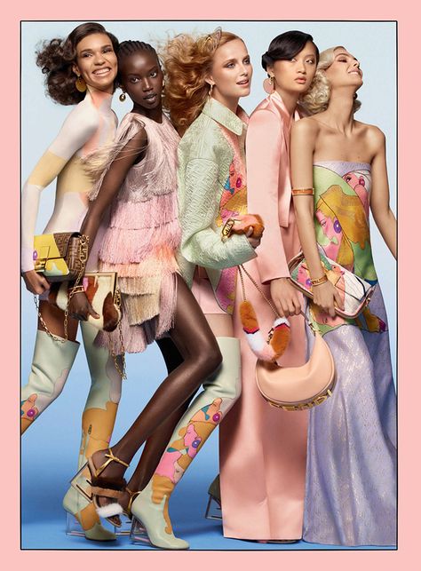 Antonio Lopez, Fendi Women, Visionary Fashion, Craig Mcdean, Colorful Outfits, Summer Campaign, Glam Photoshoot, Moon Pictures, Amazing Pictures