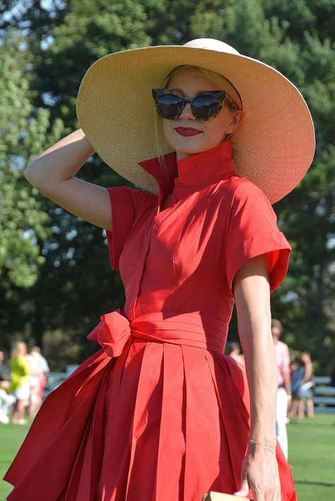 Atlantic Pacific in all red Polo Match Outfit, Polo Dress Outfit, Polo Event, Polo Outfits For Women, Polo Outfits, Blair Eadie, Polo Outfit, Atlantic Pacific, Polo Match