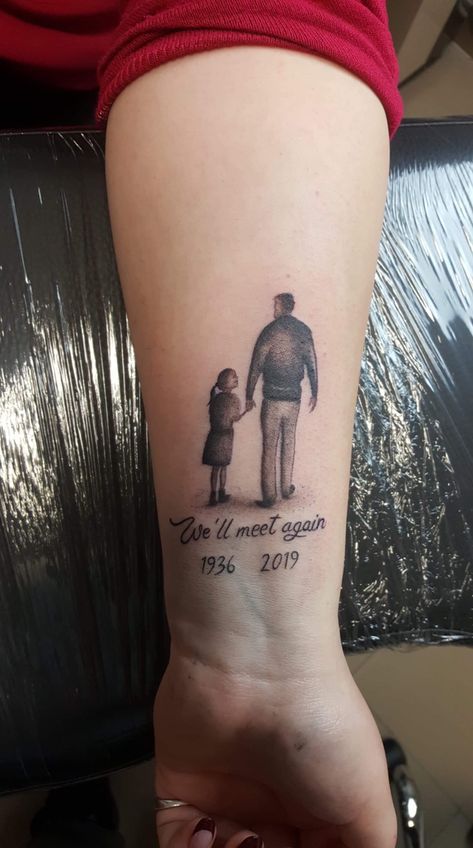 Grandad And Grandson Tattoo, Tattoo For Grandfather, Grandfather Tattoo, Grandpa Tattoo, Cute Tattoos For Women, Birthday Idea, Sleeve Tattoos For Women, Cute Tattoos, Hand Tattoos