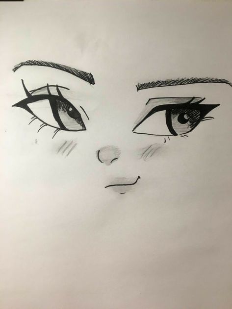 Mata Manga, Anime Face Drawing, Cute Easy Doodles, Eye Drawing Tutorials, Pencil Sketch Images, Cool Pencil Drawings, Meaningful Drawings, Easy Doodles Drawings, Easy Drawings Sketches