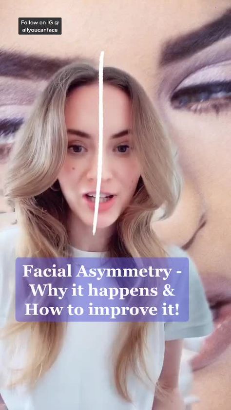 How To Get Symmetrical Face, How To Get A Symmetrical Face, Symmetrical Face Exercises, Symmetrical Face, Face Symmetry, Face Exercises, Face Yoga, Facial Massage, All You Can