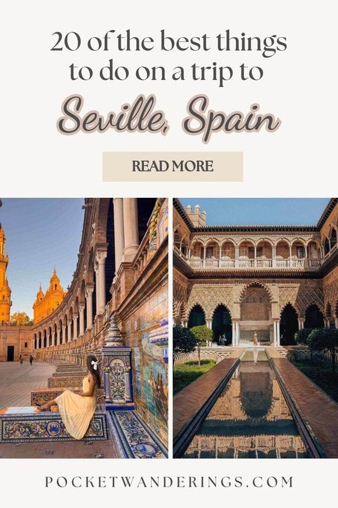 20 Amazing Things To Do in Seville, Spain (2024) For The Culture, Solo Travel Destinations, Seville Spain, The Culture, Seville, Unesco World Heritage Site, Unesco World Heritage, Female Travel, Travel Itinerary