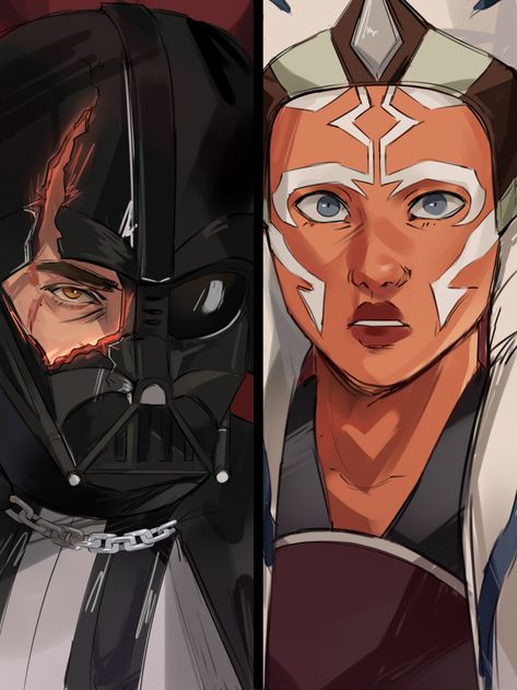 just a fanartist on Tumblr Ashoka X Anakin, Hood Reference, Star Wars Legends, Procreate Drawings, Dragon Fanart, Clone Wars Art, Anakin Vader, Star Wars Anakin, Star Wars Characters Pictures