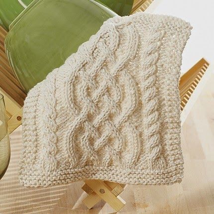 Celtic Cables Dishcloth - Free Pattern Knit Dishcloth Pattern, Knitted Washcloths, Dishcloth Knitting Patterns, Washcloth Pattern, Knit Dishcloth, Cable Knitting, Dishcloth Pattern, Crochet Dishcloths, Knitting Supplies