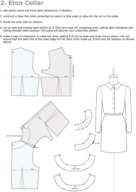 TagsBath Pola Krah, Bodice Sloper, Sew Tips, Pola Blus, Sewing Collars, Pattern Drafting, Collar Pattern, Diy Couture, How To Sew