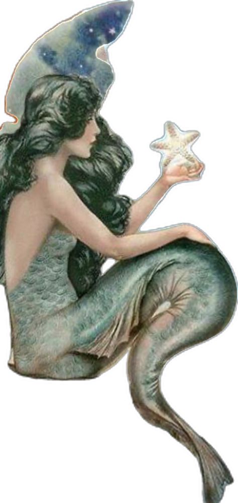 Mermaid Drink, Advertising Archives, Diamond Picture, Mermaid Aesthetic, Wall Art Crafts, Vintage Mermaid, Beautiful Mermaids, Vintage Birthday, 판타지 아트