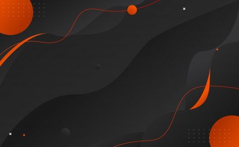 Abstract black and orange wavy backgroun... | Premium Vector #Freepik #vector #background #abstract #geometric #line Website Background Wallpapers, Black And Orange Background, Orange Black Background, Orange And Black Background, Google Themes, Wavy Background, Website Background, Logo Youtube, Background Powerpoint