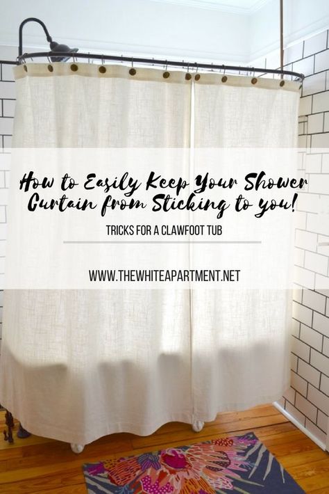 Diy Clawfoot Tub, Shower Curtains For Clawfoot Tubs, Clawfoot Shower Curtain, Clawfoot Tub Shower Combo, Clawfoot Tub With Shower, Clawfoot Tub Shower Curtain, Tub Bathroom Ideas, Clawfoot Tub Bathroom, Clawfoot Tubs