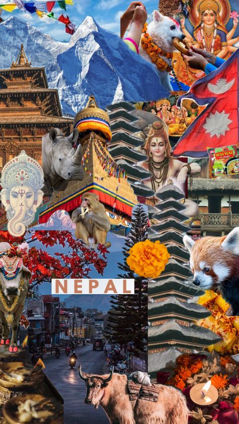 Nepal 🇳🇵#nepal#kathmandu #momo#kukur#travel#southasia#nepal Nepali Culture, Tibet Travel, Nepal Culture, Nepal Kathmandu, Travel Collage, Nepal Travel, Wallpaper Iphone Neon, Instagram Graphic, Vintage Collage