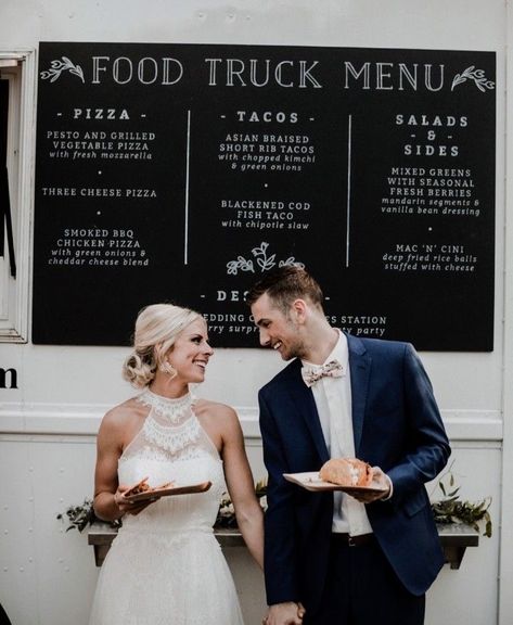 Tips To Plan A Budget Friendly Wedding Food Truck Reception Ideas, Taco Truck Wedding Ideas, Food Van Wedding, Bbq Food Truck Wedding, Food Trucks For Weddings, Wedding Food Vans, Wedding With Food Truck, Food Truck For Wedding, Wedding Food Trucks Ideas