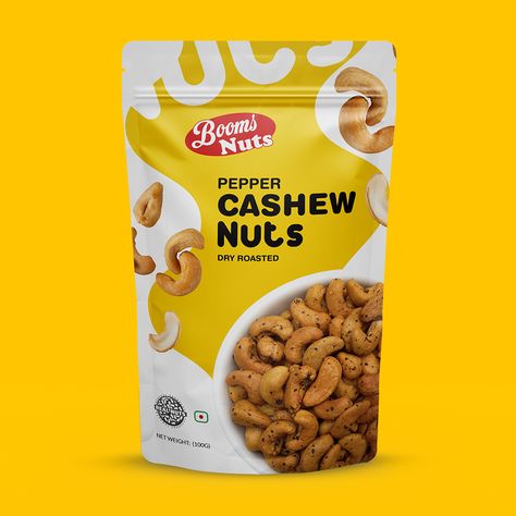 👉Here is our latest culinary delight – Pepper Cashew Nuts, presented in a uniquely designed pouch that marries elegance with indulgence. Our pouch, a harmonious blend of pristine white and vibrant yellow, captures the essence of the exotic flavors within. I follow the steps in the design start process: 1. Conceptualization 2. Design Drafting 3. Material Selection 4. Color Scheme Planning 5. Incorporating Real Cashew Nuts 6. Finalizing Design 7. Manufacturing 8. Quality Control P.S... Cashew Packaging Design, Standing Pouch Design, Food Pouch Design, Namkeen Packaging Design, Milk Packaging, Pouch Design, Material Selection, Food Pouch, Cashew Nut