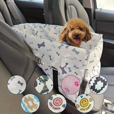 Temu | Explore the Latest Clothing, Beauty, Home, Jewelry & More Small Dog Car Seat, Dog Car Booster Seat, Pet Booster Seat, Dog Car Safety, Car Travel Accessories, Dog Car Seat, Paw Pattern, Dog Car Seat Cover, Booster Car Seat