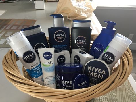 Nivea Basket, gift basket, shagun, punjabi, Indian Engagement Gift Baskets, Men Gift Basket, Boyfriend Gift Basket, Diy Anniversary Gift, Wedding Gift Pack, Baskets For Men, Gift Baskets For Men, Bridal Gift Wrapping Ideas, Gift Box For Men