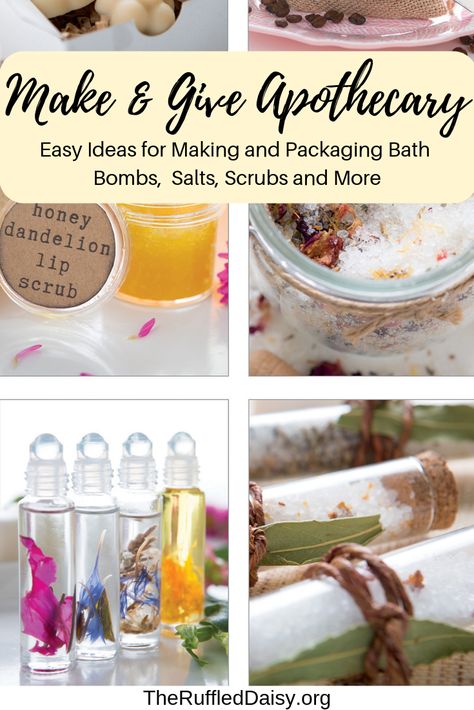 Make & Give Home Apothecary with FREE RECIPE - The Ruffled Daisy Apothecary Ideas, Home Apothecary, Herbal Apothecary, Natural Healing Remedies, Diy Remedies, Herbal Healing, Cold Home Remedies, Homemade Bath Products, Homemade Remedies