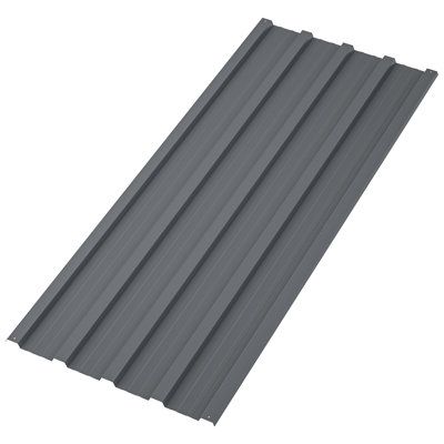 These roof panels are made of high-quality galvanized steel, which makes them strong and durable. They can withstand extreme weather conditions without corroding or getting damaged. Color: Gray | Thanaddo 20x Roof Panels Galvanized Steel Hardware Roofing Sheets Metal | 0.01 H x 16.77 W x 42.52 D in | Wayfair Metal Roofing, Corrugated Polycarbonate Roof, Corrugated Clear Roofing, Zinc Roof Texture, Clear Roof Panels Lowe's, Mobile Home Roof, Corrugated Plastic Roofing, Steel Roof Panels, Sheet Metal Roofing