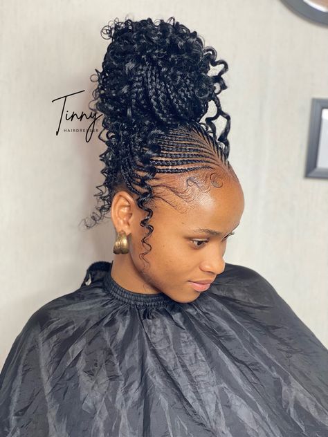 Straight Up Hairstyles 2024, Long Straight Up Cornrows, Tinny Hairdresser, Straight Up Styles Braids, Straight Up Hairstyles Braids, Straight Up Cornrows Black Women, Straight Up Braids African, Adults Hairstyles, Straight Up Braids