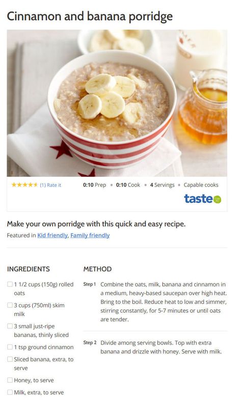 Sweet Porridge Recipes, Oat Porridge Recipe Healthy, Porridge Recipes Healthy Breakfast Ideas, Oats Porridge Recipe, Porridge With Banana, Banana Porridge Recipes, Banana Porridge, Oat Porridge, Oats Porridge