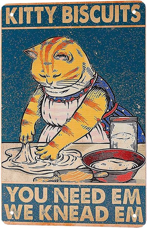 Kitty Biscuits, Diy Tas, Gatto Carino, Retro Posters, Retro Sign, Poster Retro, Animal Posters, Poster Vintage, Vintage Cat