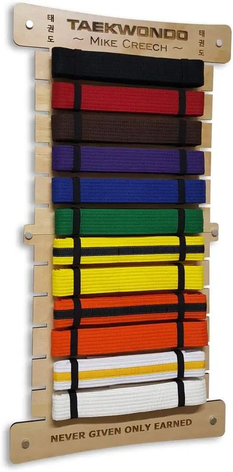 Tkd Belt Display, Taekwondo Belt Display, Taekwondo Belt, Karate Belt Display, Martial Arts Belt Display, Taekwondo Belts, Baseball Bedroom, Martial Arts Belts, Karate Belt