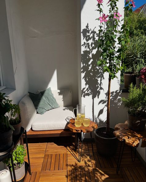 Balcony life how it started (with bags full of plants) vs how it‘s going (chilling in my fav corner, drinks, little harvest successes and long cosy nights)🥰 I am definitely not finished yet making this little green oasis even greener - I want a plant explosion you could say, the more the better😄🌿🪴🌱 But I know that it needs to grow over the years and I also have to step up my planting game a bit more. And I‘m so happy that fall is still a little while away and I can enjoy the warmth and su... Cosy Balcony, Green Oasis, Cosy Corner, Design Style, So Happy, Step Up, Planting, Balcony, Over The Years