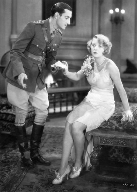 whataboutbobbed: Basil Rathbone issues tissues to Dorothy... Dorothy Mackaill, Margaret Sullavan, Singer Aesthetic, Basil Rathbone, Hollywood Men, Blog Art, 30s Fashion, British American, She Movie