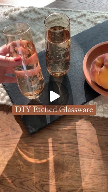 Hunker on Instagram: "Need a last-minute gift idea? Thrift some glassware and try this DIY etching tutorial from @katiebookser to create custom gifts for loved ones! #hunker #diy #diys #diygift #diygifts #thriftedgifts #holidaygift #holidaygifts #holidaygiftideas #easydiy #holidayseason" Glass Engraving Ideas, Etching Glassware Diy, Gifts For Loved Ones, Girls Weekend, Custom Gifts, Last Minute Gifts, Loved Ones, Etching, Diy Gift