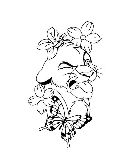 Disney Mandala Coloring Pages, Disney Characters Outline, Disney Outline, Simba Tattoo, Small Easy Drawings, Disney Sleeve Tattoos, Character Outline, Wrist Tattoo Ideas, Wrist Tattoo Designs