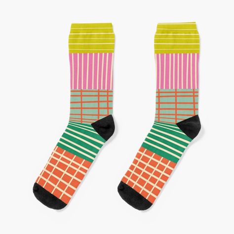 Silly Socks, Hippie Designs, Funky Socks, Fun Socks, Contemporary Aesthetic, Designer Socks, Cool Socks, Winter Style, Knit Socks