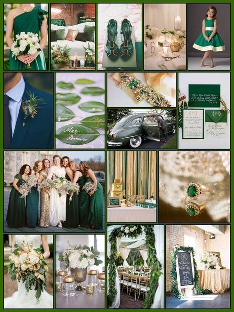 An English Rose, Luxury Lifestyle Weddings - Gold and Green Wedding Gold Green Wedding Theme, Wedding Theme Gold, St Patricks Wedding, Gold Green Wedding, Gold And Green Wedding, Green Wedding Theme, Montreal Wedding, Luxury Lifestyle Girly, Green Themed Wedding