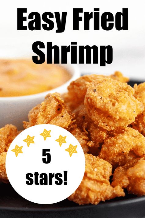 pile of fried shrimp on black plate with dipping sauce Shrimp Fry Batter Recipe, Cornstarch Fried Shrimp, Seafood Batter Recipe, Breaded Fried Shrimp, Shrimp Fry Batter, Cornmeal Fried Shrimp, Batter Fried Shrimp Recipes, Shrimp Batter With Flour, Southern Fried Shrimp Recipes